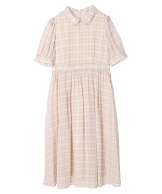 earth music&ecology クラシカルチェックワンピース Beige