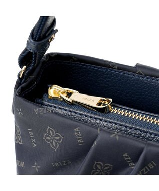 IBIZA ロゴナイロン　ショルダーバッグ 濃紺