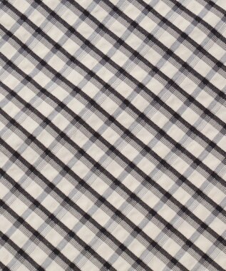 WEGO 【ユニセックス着用ITEM】ミニマムチェックロゴシャツ（SS） ホワイトチェック1