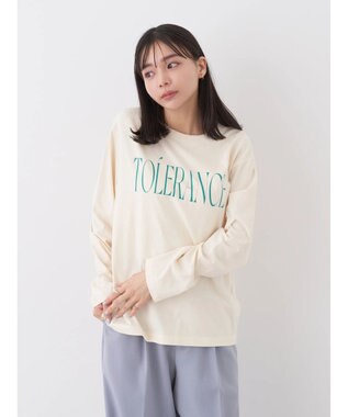 earth music&ecology ｔｏｌｅｒａｎｃｅ　ロゴロンＴＥＥ Cream