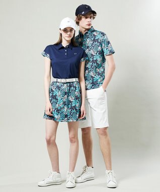 23区GOLF 【WOMEN】【ストレッチ】オリジナル JAPAN アロハ 総柄ボトム ネイビー系5