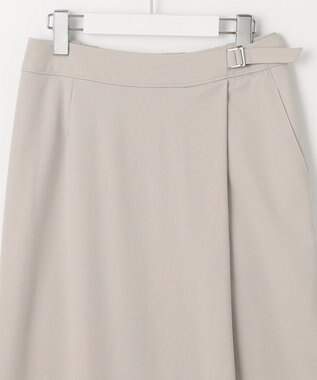 J.PRESS LADIES S 【洗える】 Hari-Puru jersey スカート ライトグレー系