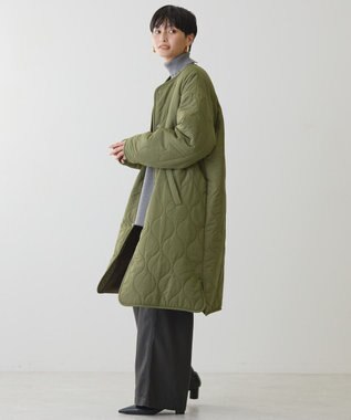 AMERICAN HOLIC 【WEB限定】あったかリバーシブルキルティングコート Khaki