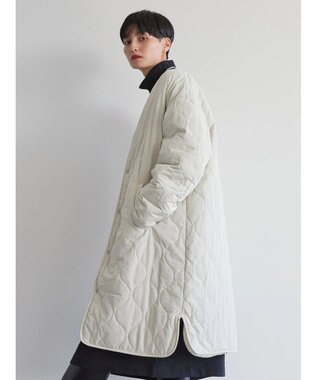 AMERICAN HOLIC 【WEB限定】あったかリバーシブルキルティングコート Ivory