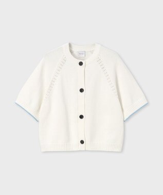 Paul Smith コットンアイレット ショートスリーブ カーディガン