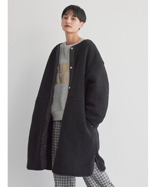 AMERICAN HOLIC 【WEB限定】あったかリバーシブルキルティングコート Black