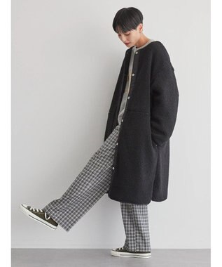 AMERICAN HOLIC 【WEB限定】あったかリバーシブルキルティングコート Black