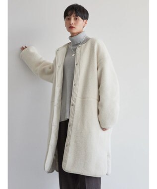 AMERICAN HOLIC 【WEB限定】あったかリバーシブルキルティングコート Ivory