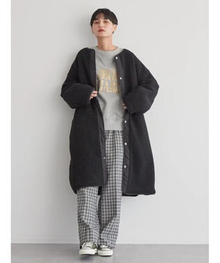 AMERICAN HOLIC 【WEB限定】あったかリバーシブルキルティングコート Black