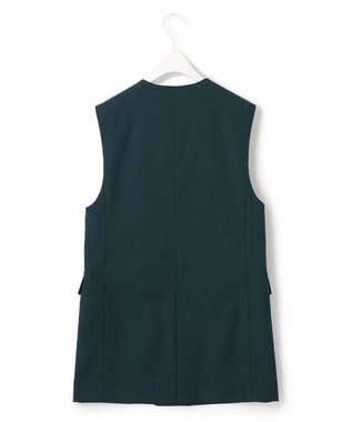 ICB 【洗える】 ウールマットウース ノーカラージレ パイングリーン系