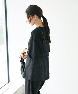 CRAFT STANDARD BOUTIQUE デニム２ＷＡＹキャミビスチェ Black