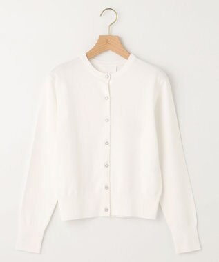 組曲 【8色展開・アンサンブル対応】ブーケカラーカーディガン アイボリー系