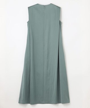 NAVE 【ReNAVE　洗える】グロスサテン ドレス スモーキーグリーン系