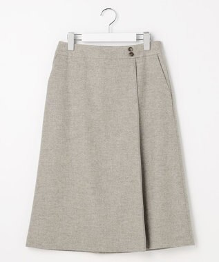 J.PRESS LADIES L ラメツイード スカート ベージュ系