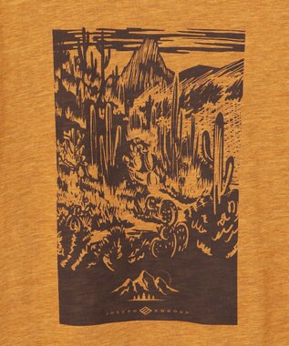 JOSEPH ABBOUD MOUNTAIN 【UNISEX】ヴィンテージオーガニック天竺 Tシャツ イエロー系
