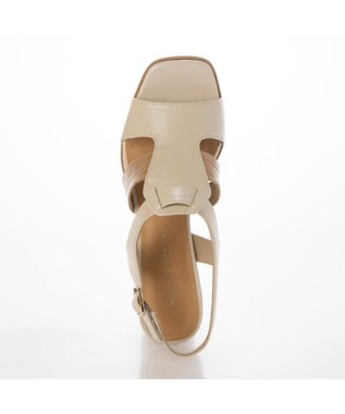 MODE ET JACOMO <MODE ET JACOMO>バックベルトグルカサンダル アイボリーコンビ