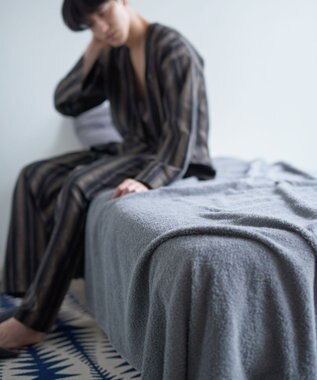 LOOM&SPOOL LBRパイルスロー ブランケット モノグレー