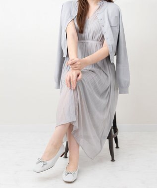 Bridget Birkin 【Bridget Birkin】ビジューリボンラメパンプス シルバー雑材