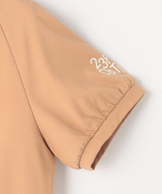 23区GOLF 【23Fondation】半袖 モックネックシャツ ベージュ系