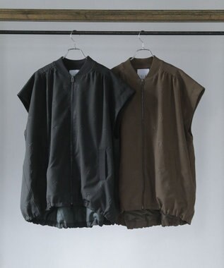 Green Parks ■ＥＳＣＡＲ　エンボスリボンＭＡ－１ベスト Mocha