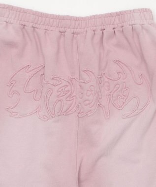 WEGO 【ユニセックス着用ITEM/ウエストゴム】ダメージアップリケショートパンツ ピンク