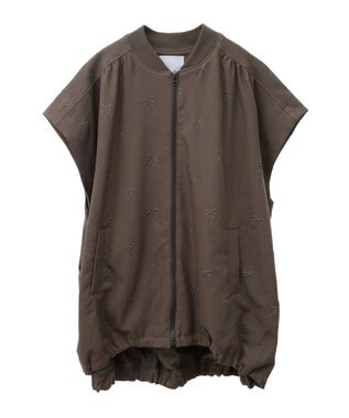 Green Parks ■ＥＳＣＡＲ　エンボスリボンＭＡ－１ベスト Mocha