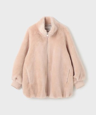 GRACE CONTINENTAL ウールボアブルゾン ベージュ