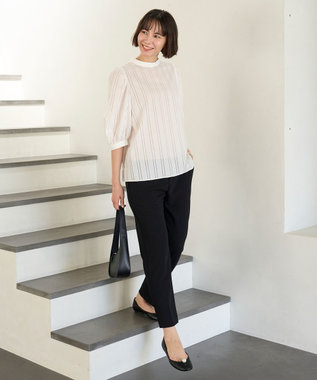 UNFILO L 【WEB限定】BEAUTY MOVE センタープレス テーパードパンツ