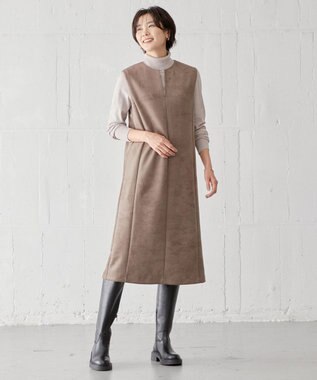 J.PRESS LADIES L 【洗える】PRINCE タートルネック ニット ベージュ系