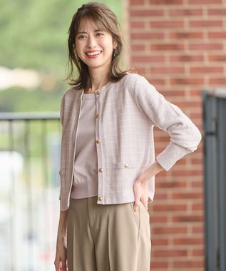 ANY SIS 【2SET】ツイード アンサンブル ローズグレー系