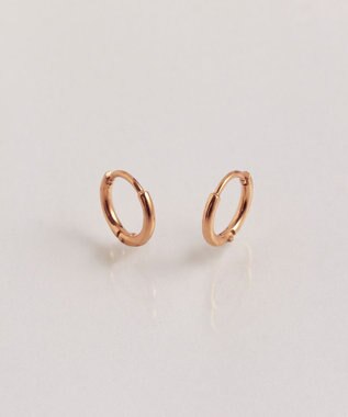 Phoebe 【金属アレルギー対応】ミニフープペアピアス  ローズゴールド/BOX付き ローズゴールド