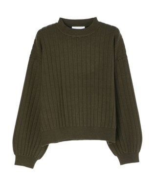 Green Parks リブニットプルオーバー Khaki