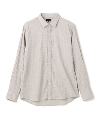 JOSEPH HOMME トリックジャガード　レギュラーカラーシャツ アイボリー系