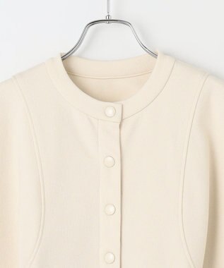 #Newans ラウンドスリーブカーディガン オフ