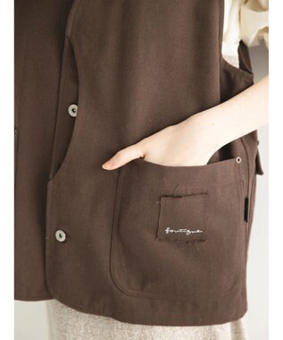 CRAFT STANDARD BOUTIQUE 【リサイクル】ヘビーツイルワークベスト Brown
