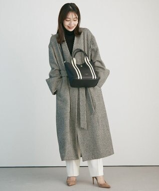 TOPKAPI 【TREASURE TOPKAPI】ソフトシュリンク テープコンビ ミニ トート バッグ ショルダーベルト付 ブラック