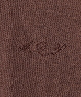 ANY リンガーTシャツ ブラウン×ピンク