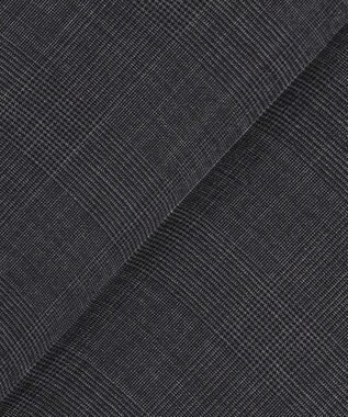 J.PRESS MEN 驚きの軽さ【洗える / 高通気性 / ストレッチ性 / 防シワ】グレナカートチェック スラックス / ノータック グレー系3