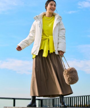 23区 L 【見上愛さん着用/STORY掲載】ピュアカシミヤ クルーネック カーディガン イエロー系