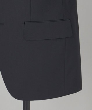 GOTAIRIKU フォーマルシーンにも対応可【ロングシーズン対応】WOOL×POLYESTER ベーシックスーツ（ブラック） ブラック系