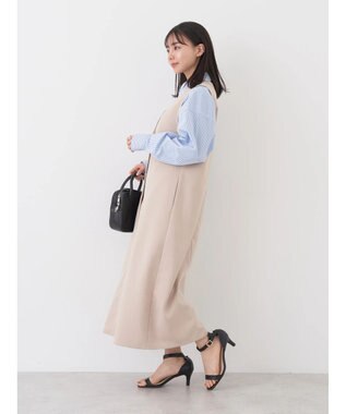 earth music&ecology フロントジップジャンスカ Beige