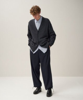 ATON BACK SATIN | ユーティリティーパンツ - UNISEX NAVY