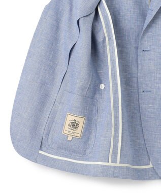 J.PRESS MEN 【WEB・一部店舗限定】リネンブリーザブルメッシュ ジャケット サックスブルー系