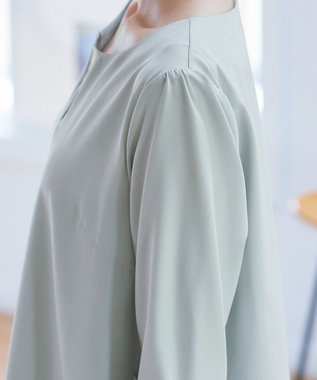 Tiaclasse L 【新色追加】バイカラーチュニック ミント