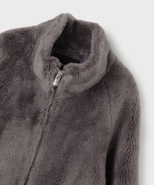 GRACE CONTINENTAL ウールボアブルゾン チャコール