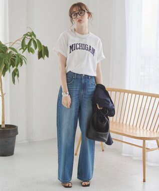 WEGO 【ANGIE VINTAGE】カレッジロゴプリントTee 柄1