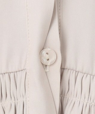 ANY SIS S 【洗える】かさねシャーリング ブラウス アイボリー