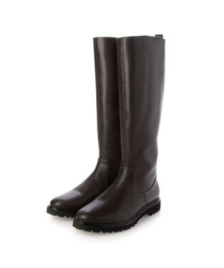 MODE ET JACOMO <carino>【レイン対応】タンクソールロングブーツ ダークブラウン