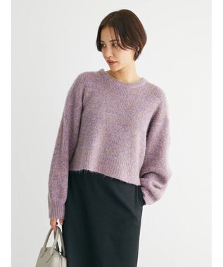 Green Parks ・ＥＬＥＮＣＡＲＥ　ＤＵＥ　ミックスシャギーニット Pink