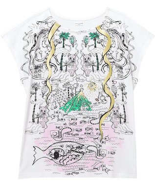 tsumori chisato SLEEP ツモリチサト トップス 3分袖 半袖 ルームウェア レディース UTT165 /ワコール